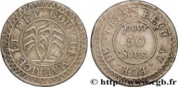 ÎLE MAURICE 50 Sous 1822 Calcutta