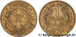 TUNISIE - PROTECTORAT FRANÇAIS Bon pour 1 Franc sans le nom du Bey AH1340 1921 Paris