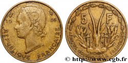 FRENCH WEST AFRICA 5 Francs 1956 Paris