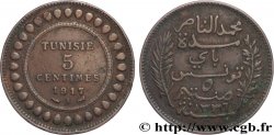 TUNISIA - French protectorate 5 Centimes AH1336 1917 Paris