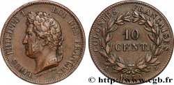 FRANZÖSISCHE KOLONIEN - Louis-Philippe, für Guadeloupe 10 Centimes Louis-Philippe 1839 Paris