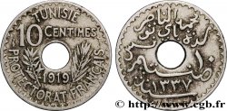 TUNISIA - FRENCH PROTECTORATE 10 Centimes AH 1337 1919 Paris