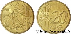 FRANCE 20 Cent NOUVELLE SEMEUSE  (type A) 1999 MS63