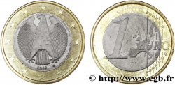 ALLEMAGNE 1 Euro AIGLE HÉRALDIQUE - Karlsruhe G 2002 SUP58