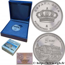 ESPAGNE BELLE ÉPREUVE 5 Euro Monastère Royal de Santa Clara de Tordesillas 2014 Madrid