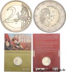 PORTOGALLO Coin-Card 2 Euro CENTENAIRE DE LA RÉPUBLIQUE PORTUGAISE 2010 Lisbonne