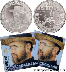 BELGIQUE Belle épreuve 20 Euro - CANONISATION PÈRE DAMIEN 2009 