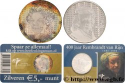 PAYS-BAS Blister 5 Euro 400e ANNIVERSAIRE DE LA NAISSANCE DE REMBRANDT  2006 Utrecht 