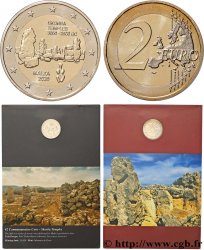 MALTE Blister 2 Euro TEMPLE DE SKORBA, lettre d’atelier F 2020 