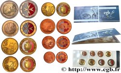MALTA LOT DE 8 PIÈCES EURO (1 Cent - 2 Euro Croix de Malte) 2008 Pessac Pessac