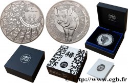 FRANCE Belle Épreuve 10 Euro ANNÉE DU COCHON 2019 