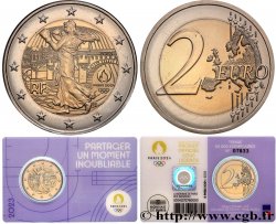 FRANCIA Coin-Card 2 Euro JO PARIS 2024 - blister VIOLET 2023 Pessac - Monnaie de Paris Pessac - Monnaie de Paris