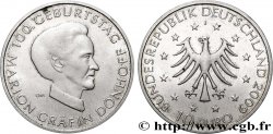 ALLEMAGNE 10 Euro 100 ANS DE LA NAISSANCE DE LA CONTESSE MARION GRÄFIN DÖNHOFF 2009 Hambourg J
