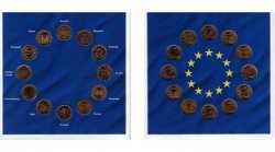 EUROPA SET Les 5 cent des 12 pays n.d. MS63