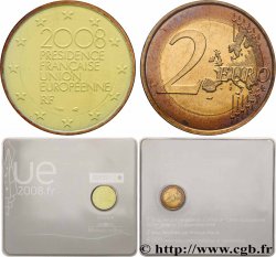 FRANCE Coin-Card 2 Euro PRÉSIDENCE FRANÇAISE DE L’UNION EUROPÉENNE - édition colorisé par Philippe Starck 2008 Pessac