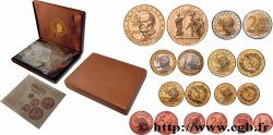 POLOGNE Coffret 9 médailles, Essai Euros fantaisies 2004 