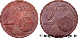 EUROPEAN CENTRAL BANK 2 Cent Euro biface - double face commune n.d. SPL