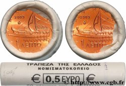 GREECE Rouleau 50 x 1 Cent TRIRÈME 2003 Athènes