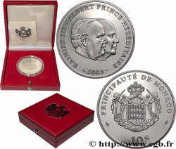 MONACO Belle Épreuve 10 Euro RAINIER III - ALBERT PRINCE HÉRÉDITAIRE 2003 