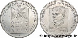 DEUTSCHLAND 10 Euro CENTENAIRE DU PRIX NOBEL DE LA PAIX - BERTHA VON SUTTNER 2005 Stuttgart F