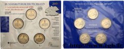 GERMANY Blister Brillant Universel 5 ateliers 2 Euro SARRE - LUDWIGSKIRCHE DE SARREBRUCK 2009  