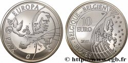 BELGIQUE BELLE ÉPREUVE 10 Euro 70 ANS DE PAIX EN EUROPE 2015 Bruxelles