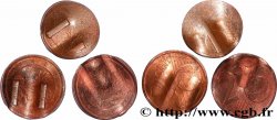 ALLEMAGNE Lot 1 Cent et 2 x 2 Cent RAMEAU DE CHÊNE difformés n.d. 
