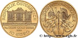 OR, PALLADIUM ET PLATINE INVESTISSEMENT 10 Euro LE PHILARMONIQUE DE VIENNE 2013 Vienne