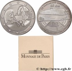FRANCE Belle Épreuve 1 Euro 1/2 EUROPEAN MINTMARK - 50 ANS DU PARLEMENT EUROPÉEN 2008 