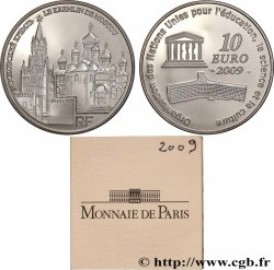 FRANCE Belle Épreuve 10 Euro UNESCO - LE KREMLIN DE MOSCOU 2009 Pessac