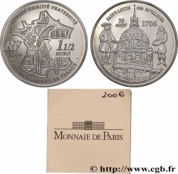FRANCE Belle Épreuve 1 Euro 1/2 DÔME DES INVALIDES 2006 