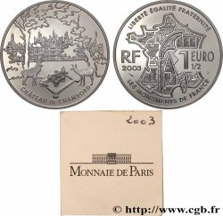 FRANCE Belle Épreuve 1 Euro 1/2 CHAMBORD  2003 Pessac - Monnaie de Paris