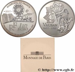 FRANCE Belle Épreuve 1 Euro 1/2 VAUBAN 2007 