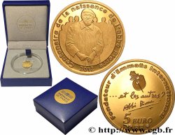 FRANCE Belle Épreuve 5 Euro or CENTENAIRE DE LA NAISSANCE DE L’ABBÉ PIERRE 2012 Pessac