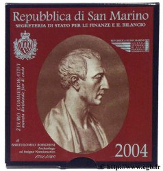 SAN MARINO 2 Euro BARTOLOMEO BORGHESI 2004 Brilliant Uncirculated