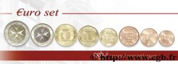 MALTA LOT DE 8 PIÈCES EURO (1 Cent - 2 Euro Croix de Malte) 2008 Pessac