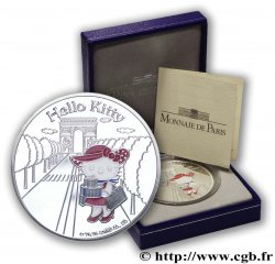 FRANCE Belle Épreuve 1 Euro 1/2 KITTY SUR LES CHAMPS-ELYSÉES 2005 BE