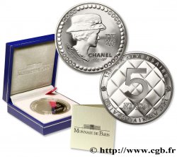 FRANCE Belle Épreuve 5 Euro COCO CHANEL 2008 Proof set
