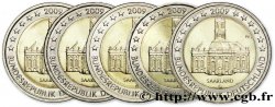 GERMANY lot les 5 ateliers 2 Euro SARRE - LUDWIGSKIRCHE DE SARREBRUCK 2009  