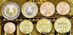ALLEMAGNE LOT DE 8 PIÈCES EURO (1 Cent - 2 Euro Aigle héraldique) - Hambourg J 2008 SPL63
