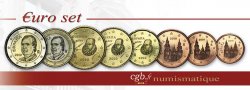 ESPAGNE LOT DE 8 PIÈCES EURO (1 Cent - 2 Euro Juan-Carlos I) 2010 SPL63
