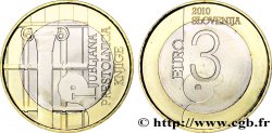 ESLOVENIA 3 Euro LJUBLJANA, CAPITALE MONDIALE DU LIVRE 2010 Vanda Vanda