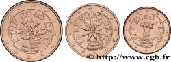 AUTRICHE LOT 1 Cent, 2 Cent, 5 Cent GENTIANE, EDELWEISS, PRIMEVÈRE 2010 SPL63