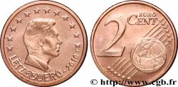 LUXEMBOURG 2 Cent GRAND DUC HENRI 2010 MS63