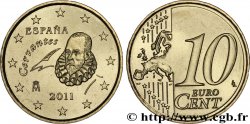 SPAIN 10 Cent CERVANTÈS 2011 MS63
