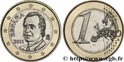 SPAIN 1 Euro JUAN-CARLOS I 2011 MS63