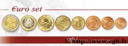 AUTRICHE LOT DE 8 PIÈCES EURO (1 Cent - 2 Euro Von Suttner) 2011 Vienne 