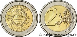 CHYPRE 2 Euro 10 ANS DES PIÈCES ET BILLETS EN EUROS  2012 Athènes