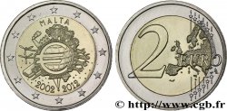 MALTE 2 Euro 10 ANS DES PIÈCES ET BILLETS EN EUROS  2012 Utrecht