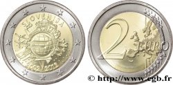 ESLOVENIA 2 Euro 10 ANS DES PIÈCES ET BILLETS EN EUROS 2012  